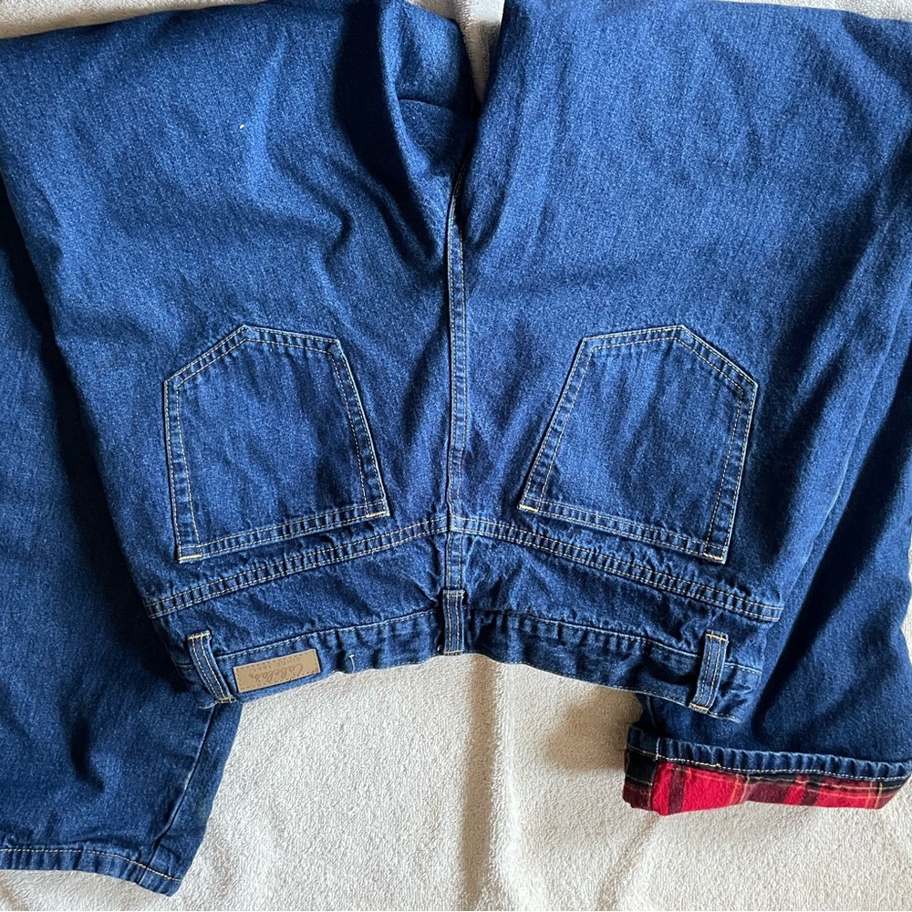 Flannel lined jeans. Women’s size 14 Regular. Cabela’s brand